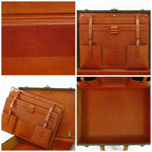 Louis Vuitton President M53012 Monogram Canvas Trunk Handbag Brown - Picture 14 of 15